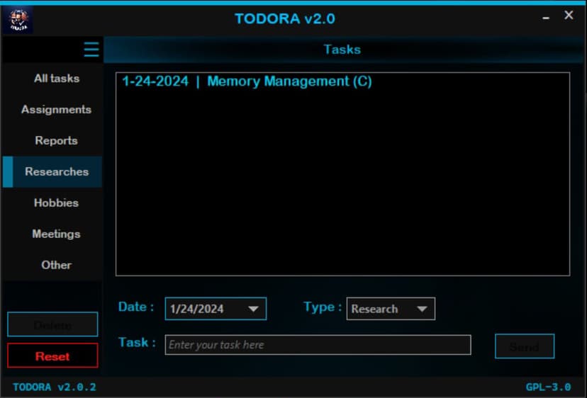 TODORA – Task Management Application